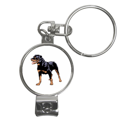 Rottweiler  Nail Clippers Key Chain from UrbanLoad.com Front