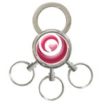 heartswirl 3-Ring Key Chain
