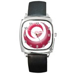 heartswirl Square Metal Watch