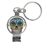 Mexican Skull Nail Clippers Key Chain