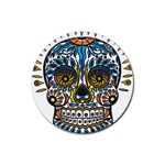 Mexican Skull Rubber Round Coaster (4 pack)