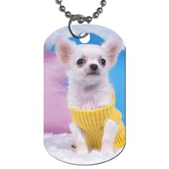 Snowy Puppy X mas Dog Tag (Two Sides) from UrbanLoad.com Back