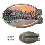  Jane s Winter Sunset   by Ave Hurley of ArtRevu ~ Money Clip (Oval)