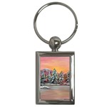  Jane s Winter Sunset   by Ave Hurley of ArtRevu ~ Key Chain (Rectangle)