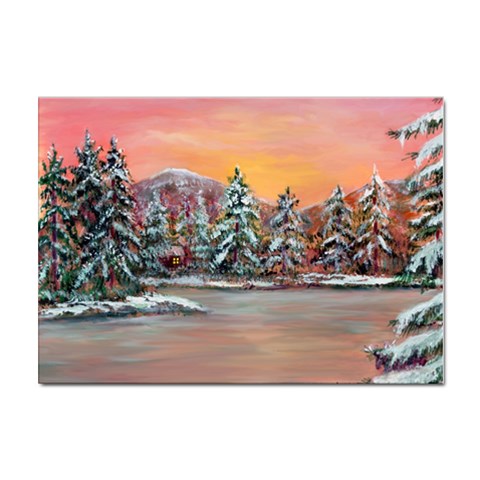  Jane s Winter Sunset   by Ave Hurley of ArtRevu ~ Sticker A4 (100 pack) from UrbanLoad.com Front