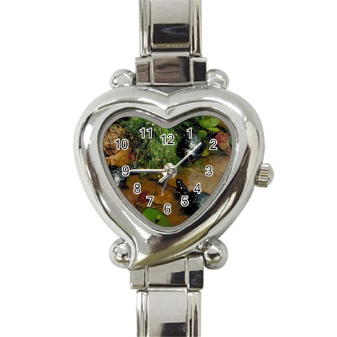 Baby Turtles Heart Italian Charm Watch from UrbanLoad.com Front