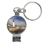 maine-lighthouse Nail Clippers Key Chain