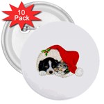 Christmas 3  Button (10 pack)