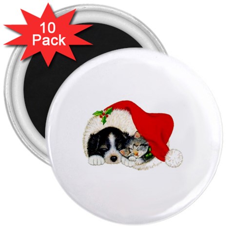 Christmas 3  Magnet (10 pack) from UrbanLoad.com Front
