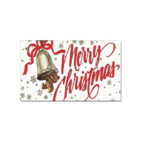 Merry Christmas Sticker (Rectangular) from UrbanLoad.com Front