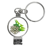 Winter Snowflake Nail Clippers Key Chain