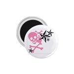 Pink Skull Stars 1.75  Magnet