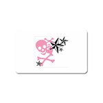 Pink Skull Stars Magnet (Name Card)