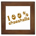 100% Chocoholic Framed Tile