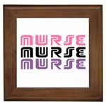 Nurse Trio Slogan Framed Tile