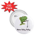Here fishy fish 1.75  Button (100 pack) 