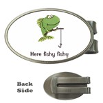 Here fishy fish Money Clip (Oval)