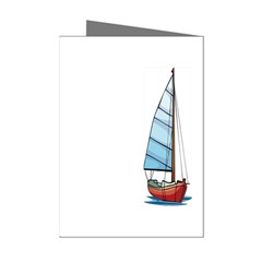 Yacht Mini Greeting Cards (Pkg of 8) from UrbanLoad.com Left