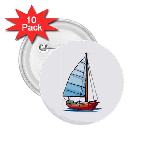 Yacht 2.25  Button (10 pack) from UrbanLoad.com Front