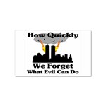 How Quickly We Forget Sticker Rectangular (100 pack)