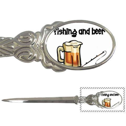 fishing and beer what else is there Letter Opener from UrbanLoad.com Front