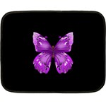Purple Awareness Butterfly Mini Fleece Blanket (Two Sided)