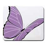 Purple Awareness Butterfly 2 Large Mouse Pad (Rectangle)