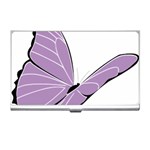 Purple Awareness Butterfly 2 Business Card Holder