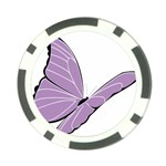 Purple Awareness Butterfly 2 Poker Chip (10 Pack)