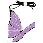 Purple Awareness Butterfly 2 Shoulder Sling Bag