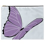 Purple Awareness Butterfly 2 Cosmetic Bag (XXXL)