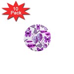 Invisible Illness Collage 1  Mini Button Magnet (10 pack)