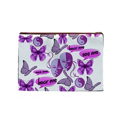 Invisible Illness Collage Cosmetic Bag (Medium) from UrbanLoad.com Front