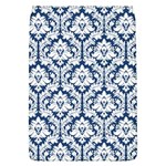 White On Blue Damask Removable Flap Cover (Large)
