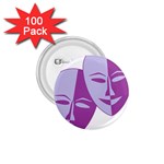 Comedy & Tragedy Of Chronic Pain 1.75  Button (100 pack)