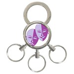 Comedy & Tragedy Of Chronic Pain 3-Ring Key Chain