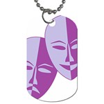 Comedy & Tragedy Of Chronic Pain Dog Tag (Two-sided) 