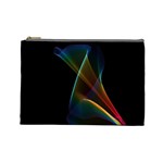 Abstract Rainbow Lily, Colorful Mystical Flower  Cosmetic Bag (Large)