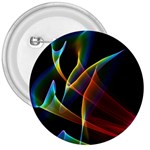 Peacock Symphony, Abstract Rainbow Music 3  Button