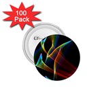 Peacock Symphony, Abstract Rainbow Music 1.75  Button (100 pack)
