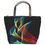 Peacock Symphony, Abstract Rainbow Music Bucket Handbag