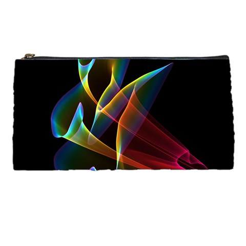 Peacock Symphony, Abstract Rainbow Music Pencil Case from UrbanLoad.com Front