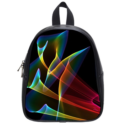 Peacock Symphony, Abstract Rainbow Music School Bag (Small) from UrbanLoad.com Front