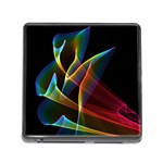 Peacock Symphony, Abstract Rainbow Music Memory Card Reader with Storage (Square)