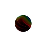 Liquid Rainbow, Abstract Wave Of Cosmic Energy  1  Mini Button