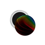 Liquid Rainbow, Abstract Wave Of Cosmic Energy  1.75  Button Magnet