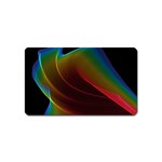 Liquid Rainbow, Abstract Wave Of Cosmic Energy  Magnet (Name Card)