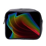 Liquid Rainbow, Abstract Wave Of Cosmic Energy  Mini Travel Toiletry Bag (Two Sides)