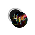 Northern Lights, Abstract Rainbow Aurora 1.75  Button Magnet