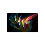 Northern Lights, Abstract Rainbow Aurora Magnet (Name Card)